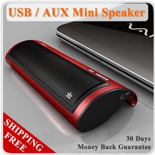   USB Mini External Speaker For Laptop w/ 3.5mm AUX LINE IN GIFT  