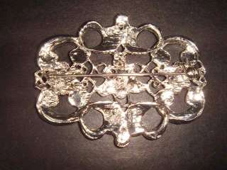 Bridal Vintage Style crystal Rhinestone Brooch pin Pi202  