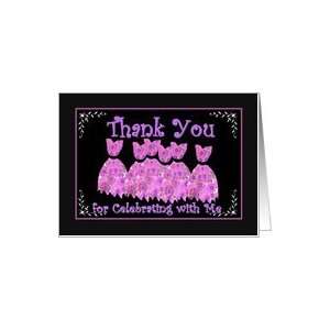  THANK YOU   Bachelorette Party with Pink Flowered Gowns 