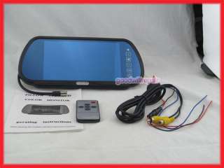 TFT LCD Rearview Mirror Monitor + E363 Night Vision Color Car 