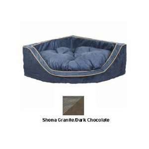  Snoozer Luxury Corner Pet Bed, Medium, Shona Granite/Dk 