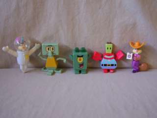 Spongebob Squarepants Toy Lot Sandy Mr Krabs Plankton +  