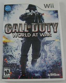 Call of Duty World at War (Wii) Open Box game 047875834392  