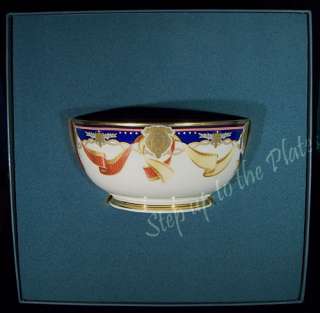  Bowl, crafted of Lenox fine china and issued to mark 80 years of Lenox