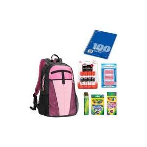 School Supplies Eastsport Mesh Front Backpack and K 3 School Supply 