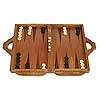 DOLPHIN BACKGAMMON GAME Hand Carved Wood Set Bali  
