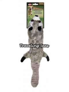   Ethical Pet Skinneeez Mini Raccoon Stuffingless Squeaker Dog Puppy Toy