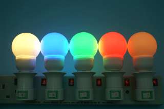 2PCS NEW 220V E27 60mm LED LAMP LIGHT BULB   AMBER  