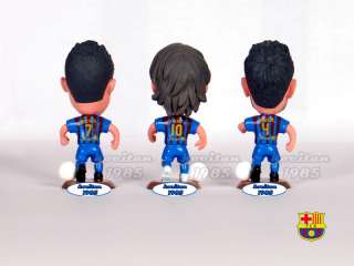 Soccer Barcelona FC 3pcs Messi/Villa/Fabregas 2.6 Doll Toy Figure 