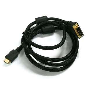  6FT HDMI To DVI Cable For HDTV PC Moitor LCD Comptuer 