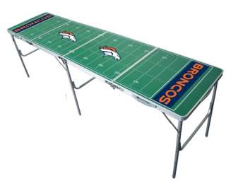 Denver Broncos NFL 2 x 8 Tailgate Folding Aluminum Table  