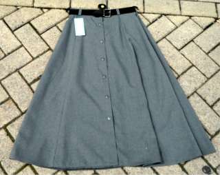 Long Elasticated Back Skirt Green Grey NavyBlue Maroon  