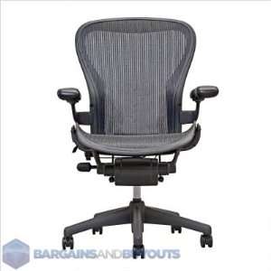  Herman Miller Aeron Loaded Chair with Graphite Base and 