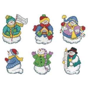  Joyous Snowmen Ornaments   Cross Stitch Pattern Arts 