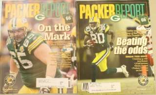 Lot of 10 2008 Green Bay Packers Report Fan Magazines  