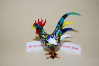 ROOSTER 2.8 inch in Murano glass DIRECT from ITALY  