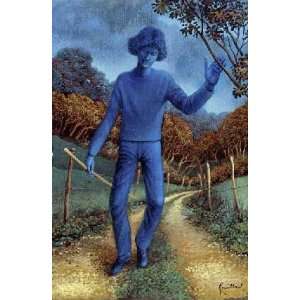 The Blue Man (LHomme Bleu) by Andre Rouillard. Size 14.50 X 22.00 Art 