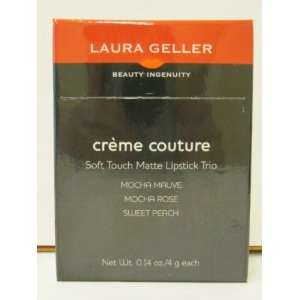 Laura Geller   Creme Couture   Soft Touch Matte Lipstick Trio   Mocha 