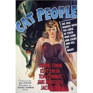  Vintage Simone Simon Horror Movie Poster Cat People