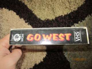 Vintage Rare Oversized box marx brothers go west vhs MGM CBS Home 