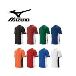  Mizuno 2 Button Color Block Jersey   Youth   Royal   YM 
