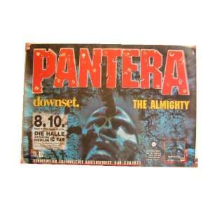  Pantera Downset Poster Concert Berlin 