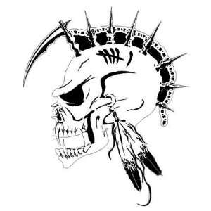  SKULL 6 Reduced INDIAN HEAD AIRBRUSH STENCIL TEMPLATE 