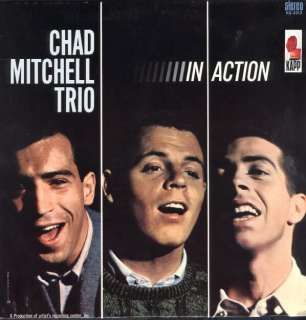 Chad Mitchell Trio In Action LP NM Canada Kapp  