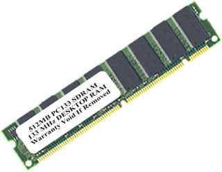 512MB 168PIN PC133 SDRAM LOW DENSITY 133MHZ 512 PC 133  