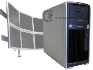   Dual Core Xeon/4GB Workstation Trading PC 6 Monitors Computer  