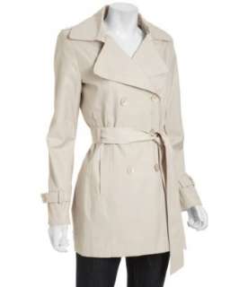 DKNY natural cotton blend Rosy notched collar trench coat   