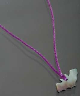 Aurelie Bidermann purple bat charm fabric necklace   