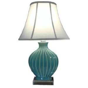  Melissa Ceramic Blue and Teal Table Lamp