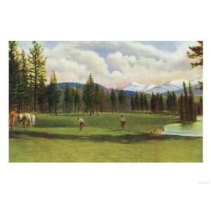  View of 14th Green at Jasper Park Lodge Golf Course   Jasper 