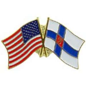  American & Finland Flags Pin 1 Arts, Crafts & Sewing