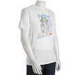 Fresh white brushed cotton surfer graphic print t shirt   up 