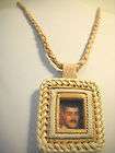 jesus malverde narco saint leather necklace natural col $ 12 99 time 
