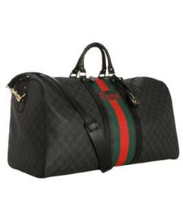 Gucci black GG plus large travel duffle  