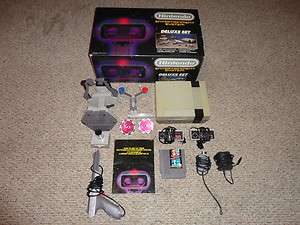   Nintendo Entertainment System Deluxe Set Complete Box w/ Rob Robot NES