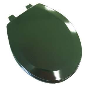   Elongated Toilet Seat with Closed Front, Hunter Green