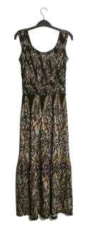 Nic + Zoe Womens DESERT FERNS Tribal Multi Color Batik Print Maxi 