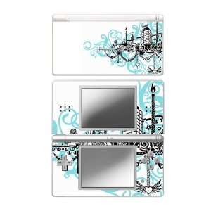 Combo Deal Nintendo DS Lite Skin plus Screen Protector Skin   Blue 