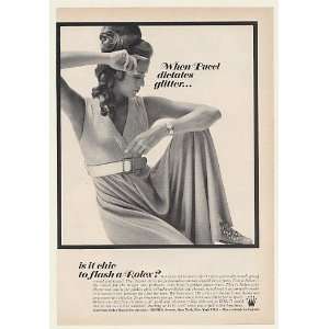 1968 Pucci Pants Dress Rolex Watch Chic Lady Print Ad 