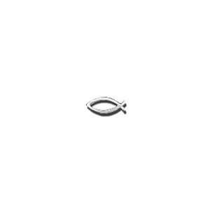  Open Fish Silver Lapel Pin Pack of 12