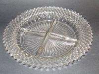Miss America 4 part Divided Dish Relish Beautiful Hocking Glass 