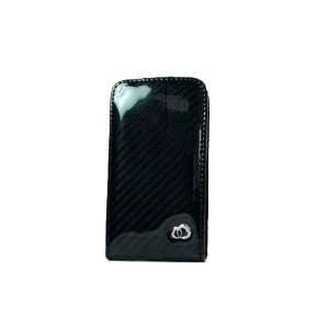   Touch 4G Melrose Carbon Fiber Flip Leather Case   Black Electronics