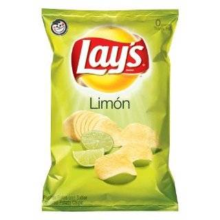 Lays Limon Potato Chips 10oz Bags (10 Pack)