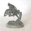 Small Bronze Cast The Outlaw by Frederic Remington  