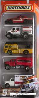 picture of Mattel Matchbox   5pack No.09 Fire Trucks (V0306)