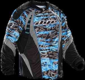 Dye C12 Paintball Jersey Tiger Stripe Blue 2X/3XL BRAND NEW FOR 2012 
